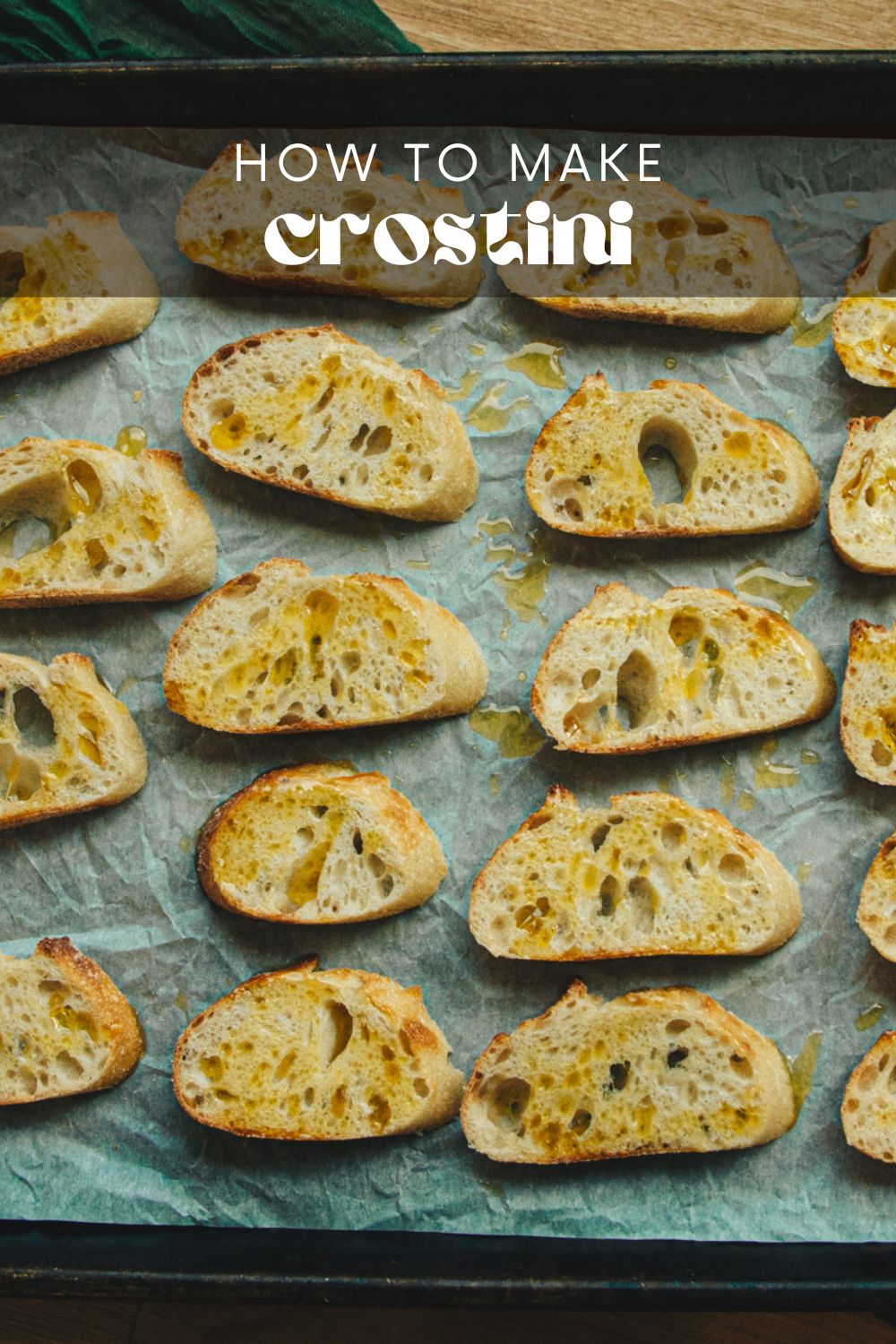 Once you learn how to make crostini, there's no need to resort to the store-bought variety again! Crostini bread is the perfect amount of crispy and goes well with so many delicious toppings. These little bites of heaven are the perfect appetizer or snack, and they're incredibly easy to make!