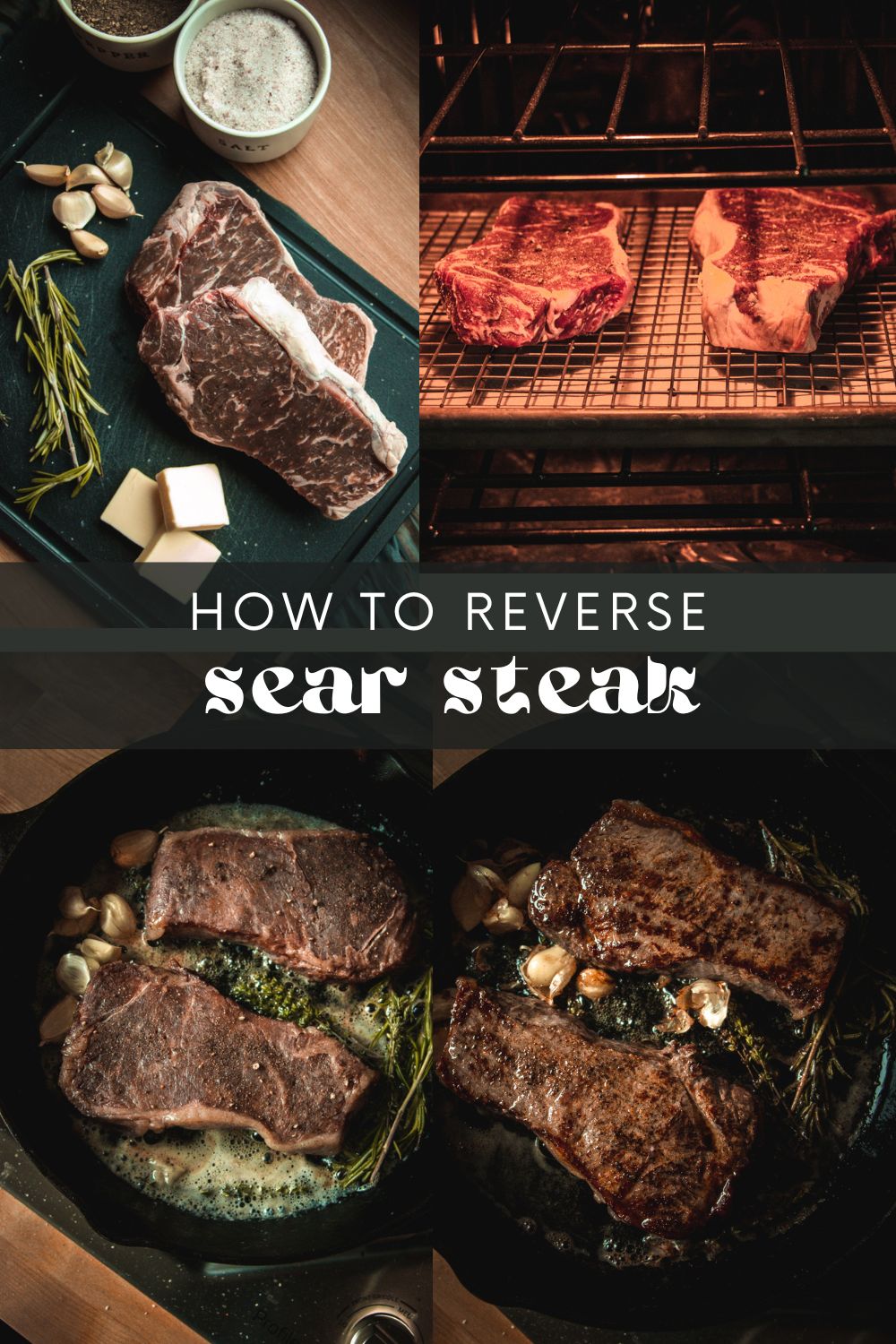 If you love nice, tender steak, then you must learn how to reverse sear a steak! Reverse searing is an easy method of cooking steak that gives you restaurant-quality results. With this method, you cook your reverse sear steak in oven before finishing it off at a high temperature - which results in a gorgeous browned crust and a juicy steak!
