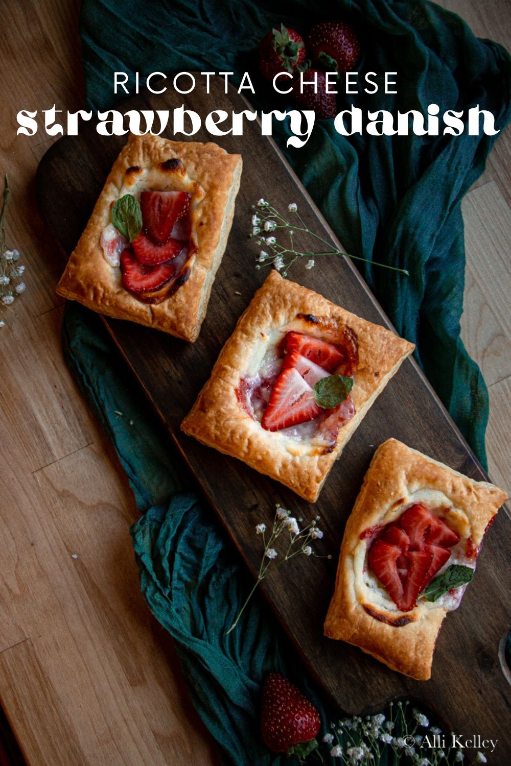 For a delicious breakfast or fruity afternoon treat, this strawberry danish is a perfect choice. With its sweet and creamy filling, flaky crust, and topped with fresh strawberries, my strawberry cheese danish is sure to satisfy your taste buds! Not to mention it is quick and easy, which is ideal for busy mornings.