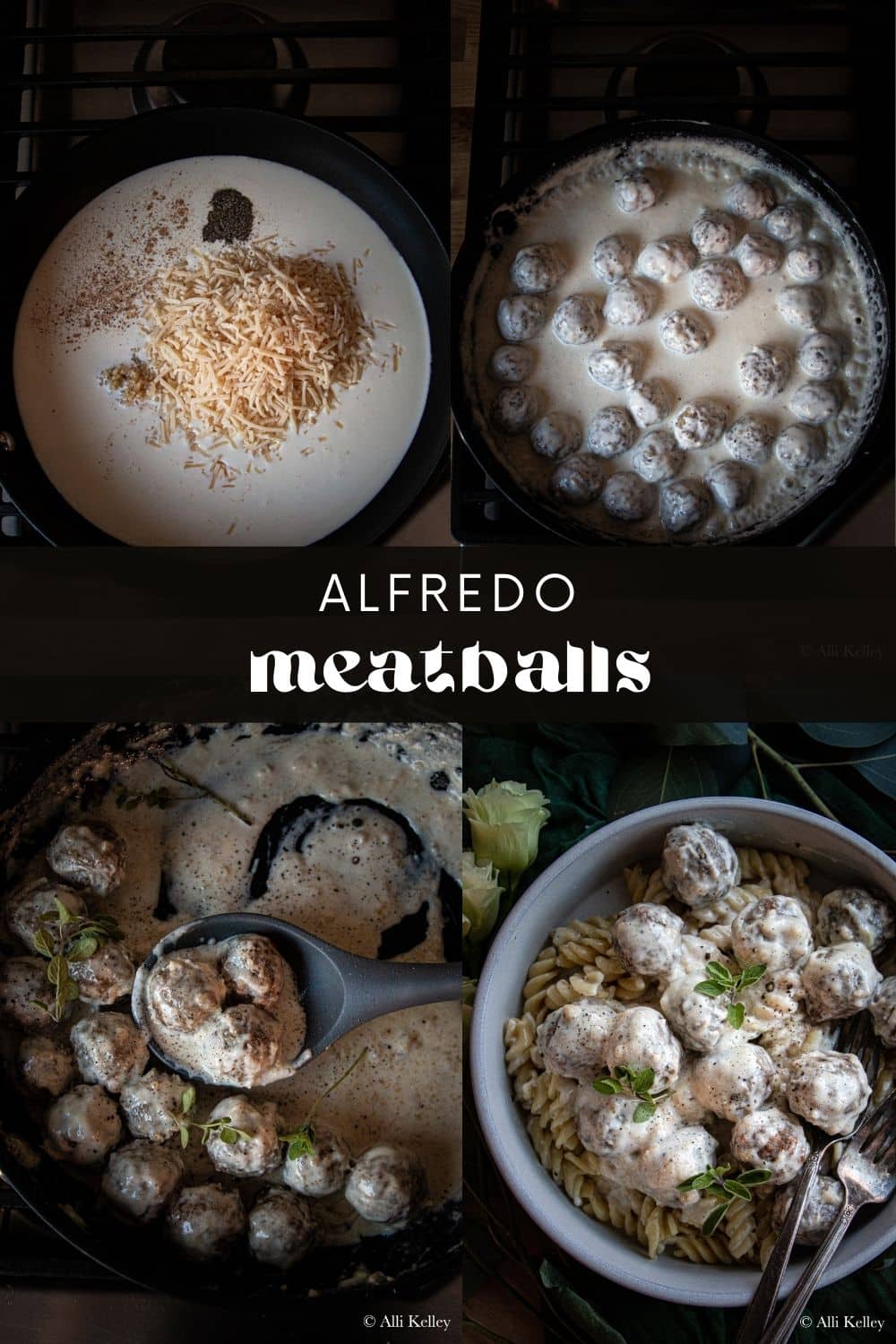 Tender meatballs smothered in a creamy and delicious Alfredo sauce - what could be better?! My alfredo meatballs recipe is the perfect dinner for any occasion. Meatballs with alfredo sauce are super quick and easy, yet oh so delicious. It's a winning combination that everyone will enjoy!
