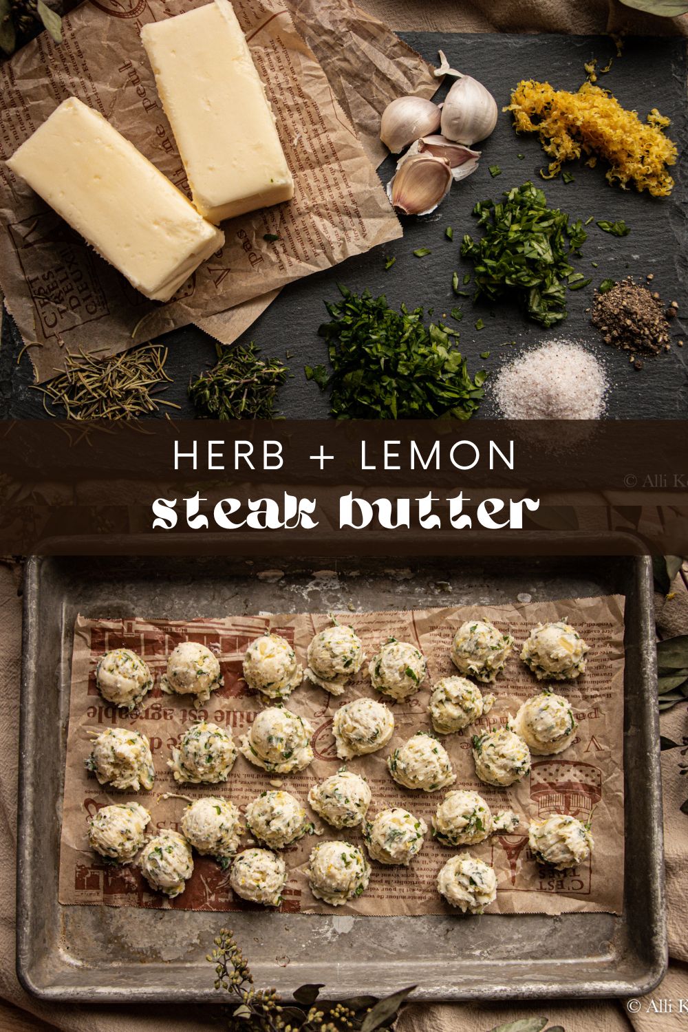 If you love steak, this recipe for steak herb butter will change your life! Not only will it add a delicious herby flavor to your dish, but it's also incredibly easy to make. The combination of fresh herbs, garlic, and lemon zest creates the most delicious compound herb butter - you won't want to eat your steak without it!