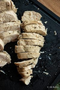 sliced slow cooker chicken breast