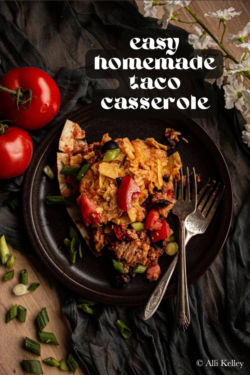 Do you love tacos but want to save time filling each individual tortilla? Then this easy taco casserole is the perfect solution! My tasty taco bake casserole packs all the flavors of tacos into one delicious, cheesy dish. Top with your favorite taco toppings, and you’ll have a delicious taco night dinner in no time!