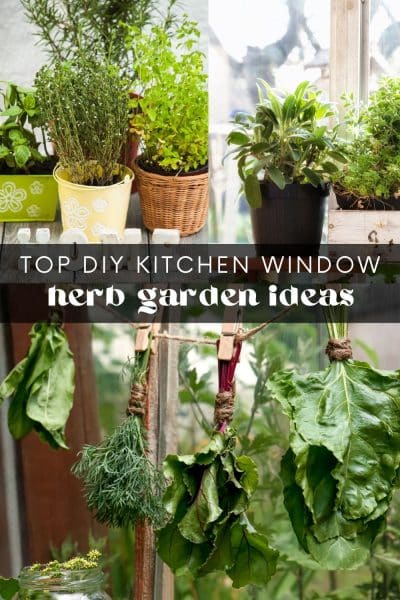 DIY Kitchen Window Herb Garden Ideas