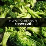 Blanching broccoli is a must-do step before freezing or adding it to your recipes. The results are always bright green, crisp-tender, and have the best flavor. This fail-safe method will help you achieve perfect broccoli every time! Here's how to blanch broccoli.