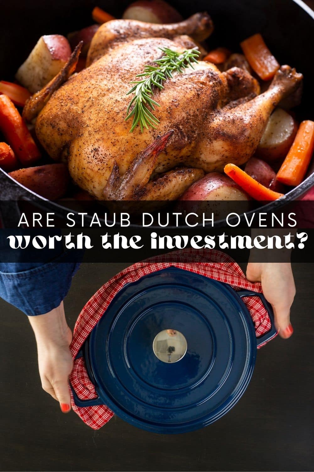 Staub Dutch ovens are the best choice for anyone looking to upgrade their kitchenware. They're durable and beautifully designed, and the limited lifetime warranty means you can trust their quality! If you haven’t invested in a cast iron Dutch oven before, Staub is the perfect brand to start with.