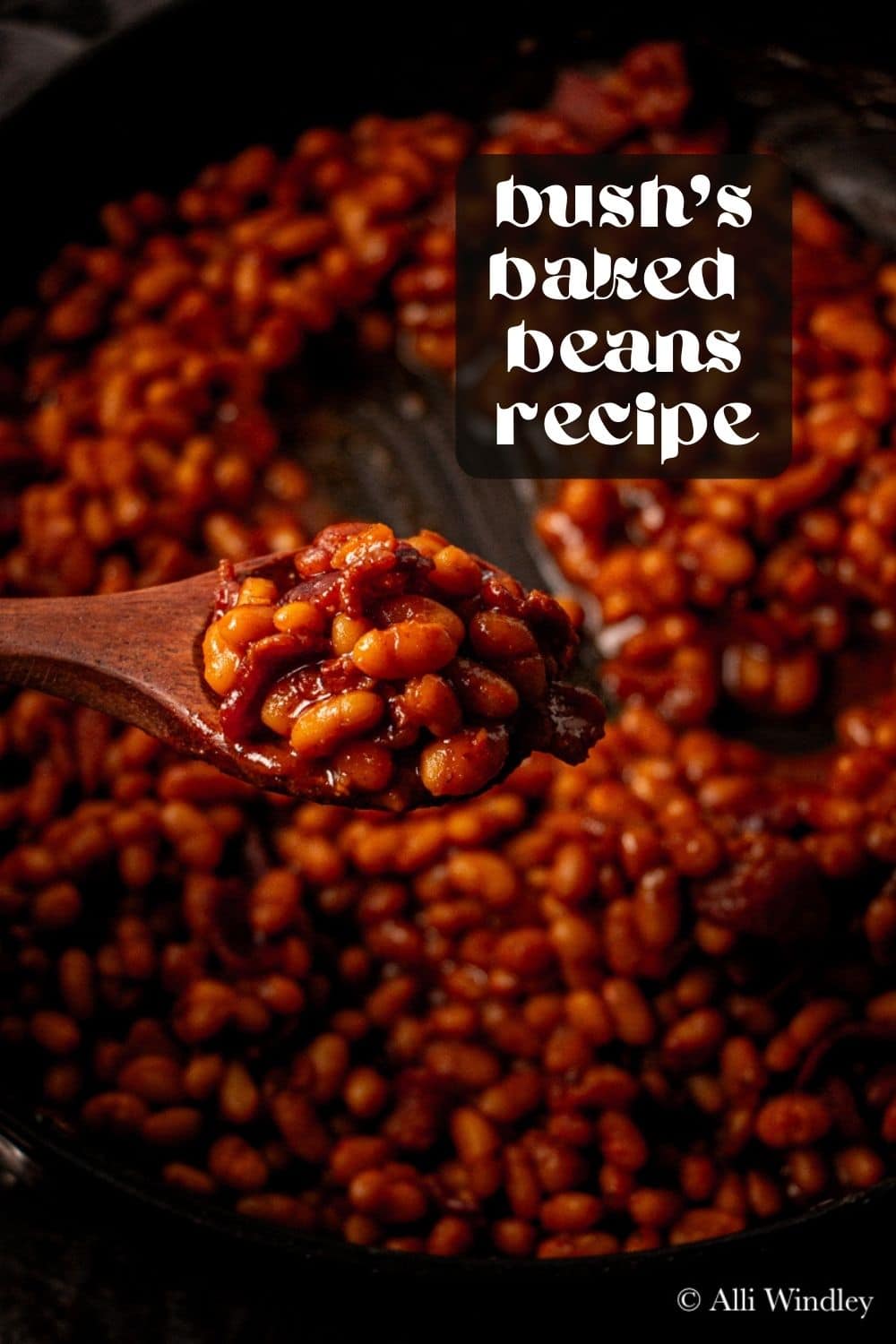 This copycat Bush's baked beans recipe uses simple ingredients and pantry staples! It's got that signature sweet and tangy flavor, just like the original. You'd never guess it's made completely from scratch!