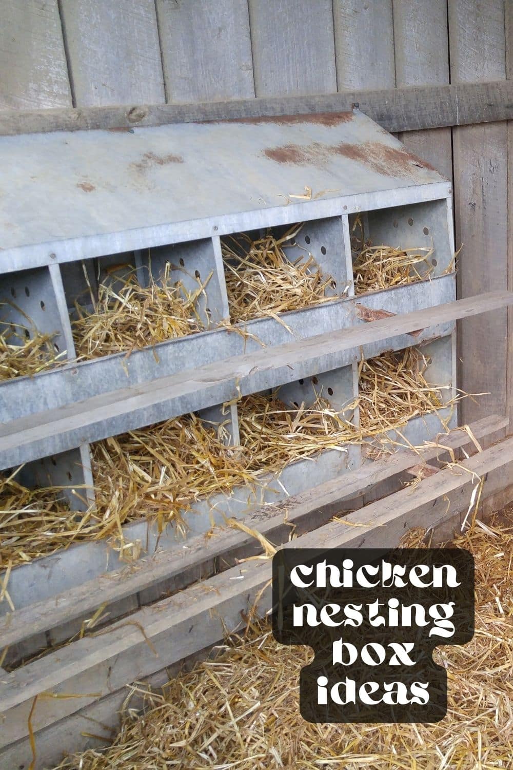 Getting your chicken coop ready for your flock doesn't have to be expensive! These nesting boxes for chickens are cheap, easy to make, and do the job perfectly. Follow my step-by-step guide to create a cozy home for your hens!