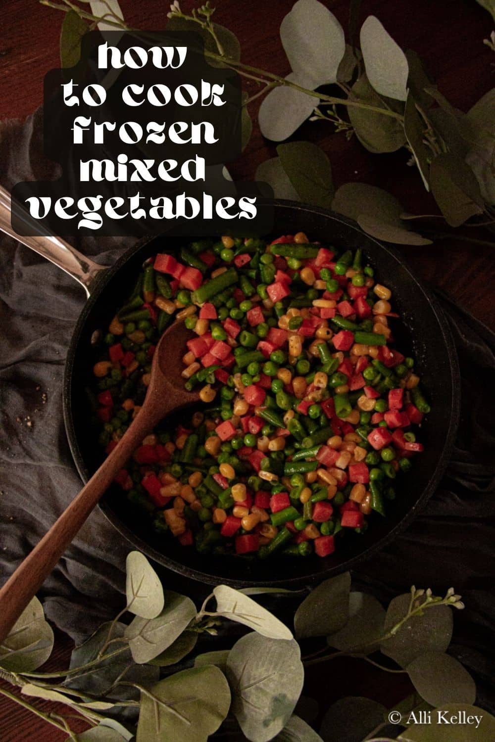 Take your frozen mixed vegetables to the next level with this simple recipe! Perfectly seasoned, full of flavor, and never soggy, you won’t go back to plain frozen vegetables again. No extra steps or special ingredients required!